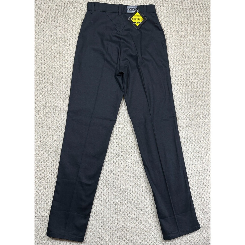 Rockies Dress Jeans Fits Women 26x33 Black High Rise Bareback Taper Straight Leg